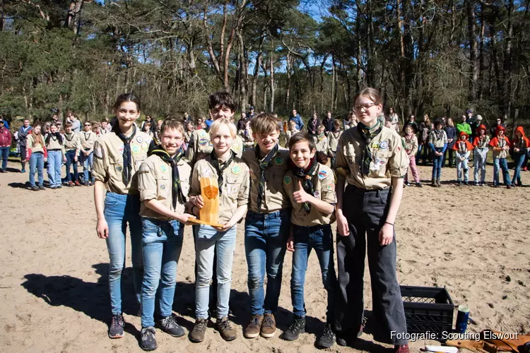 Elswoutgroep uit Bloemendaal naar Landelijke Scouting Wedstrijden in Baarn