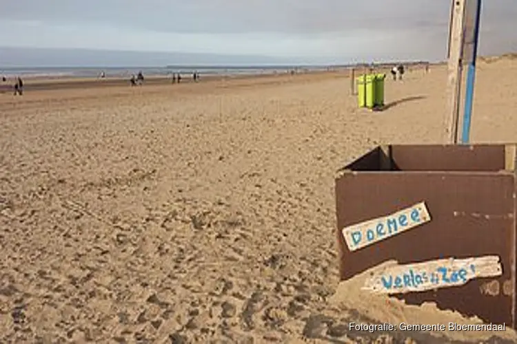 Jutbakken terug op strand van Bloemendaal