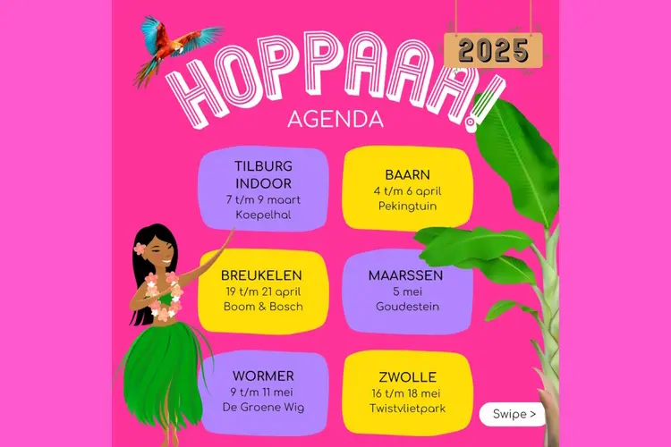 HOPPAAA! Festivals komen er weer aan!